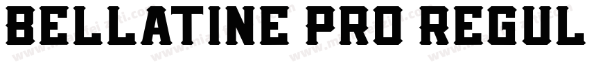 Bellatine Pro Regul字体转换